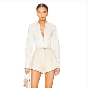 WeWoreWhat Flare Bell Short in Creme Brulee NWT 29